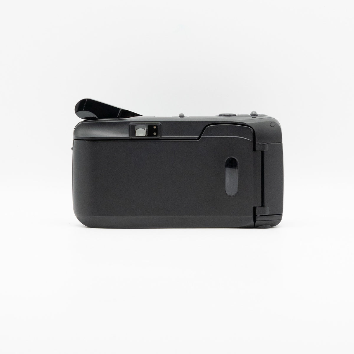 Olympus Mju Zoom rear with clamshell cover open