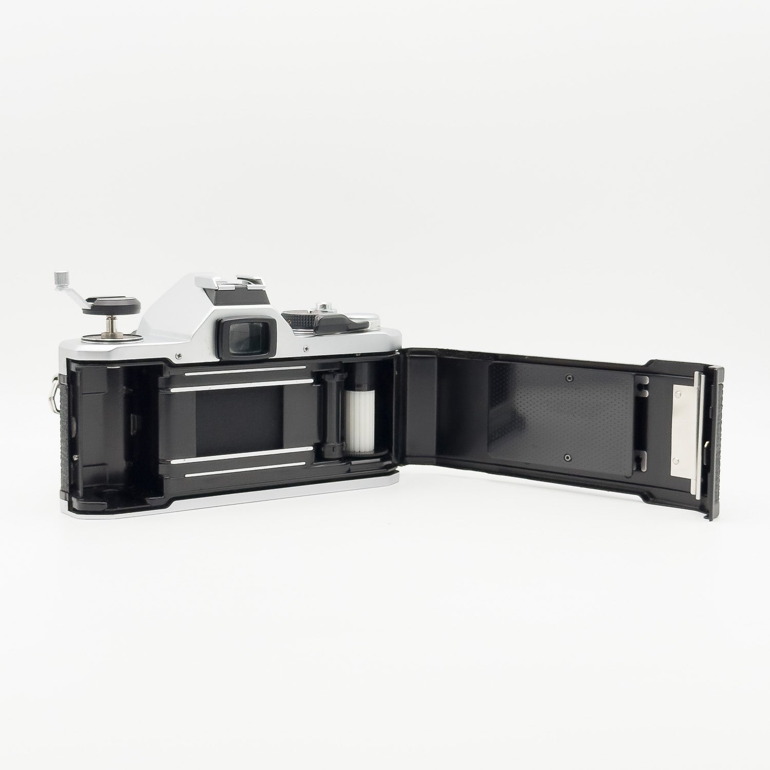 Pentax MX silver film door open