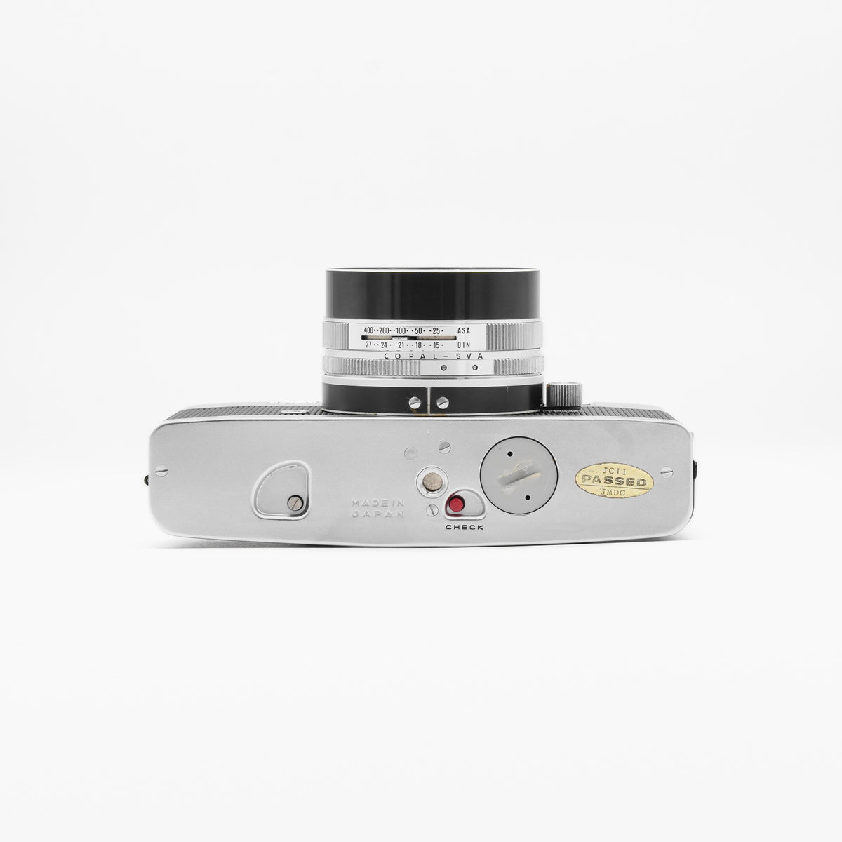Konica Auto S2 35mm film camera, underside