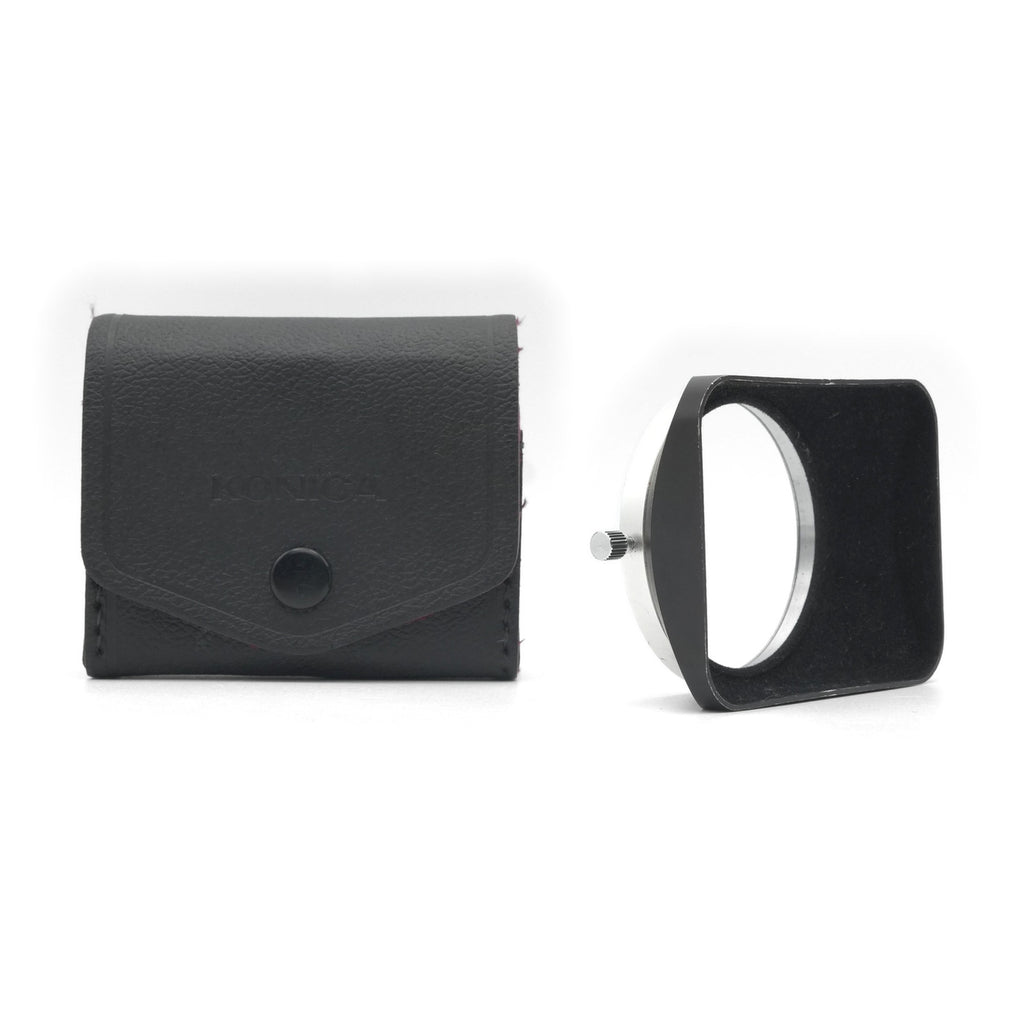 Konica 24mm & 28mm Square Lens Hood, with its case