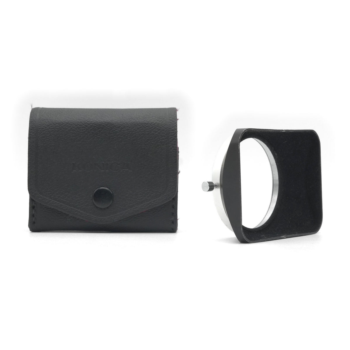 Konica 24mm & 28mm Square Lens Hood, with its case