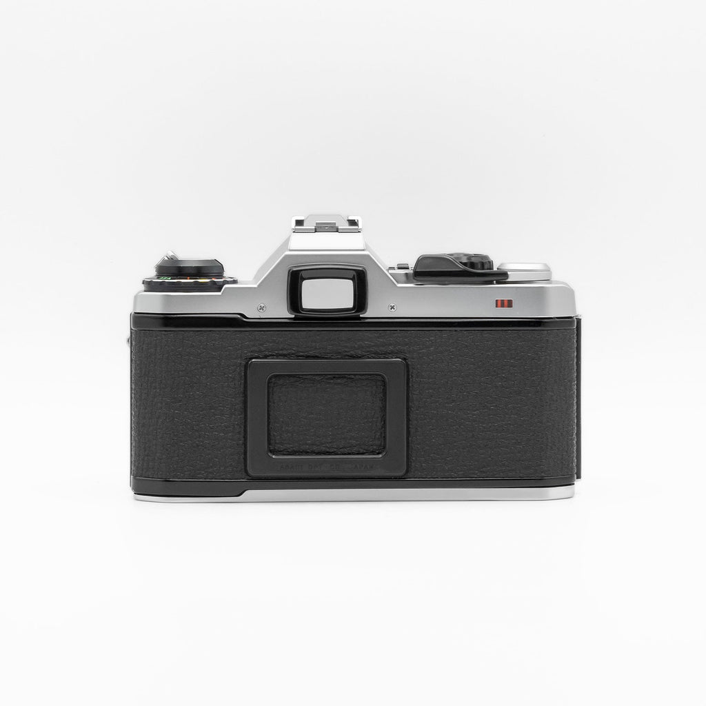 Pentax ME Super silver, rear