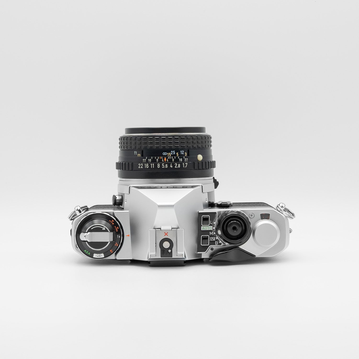 Pentax ME Super silver top view