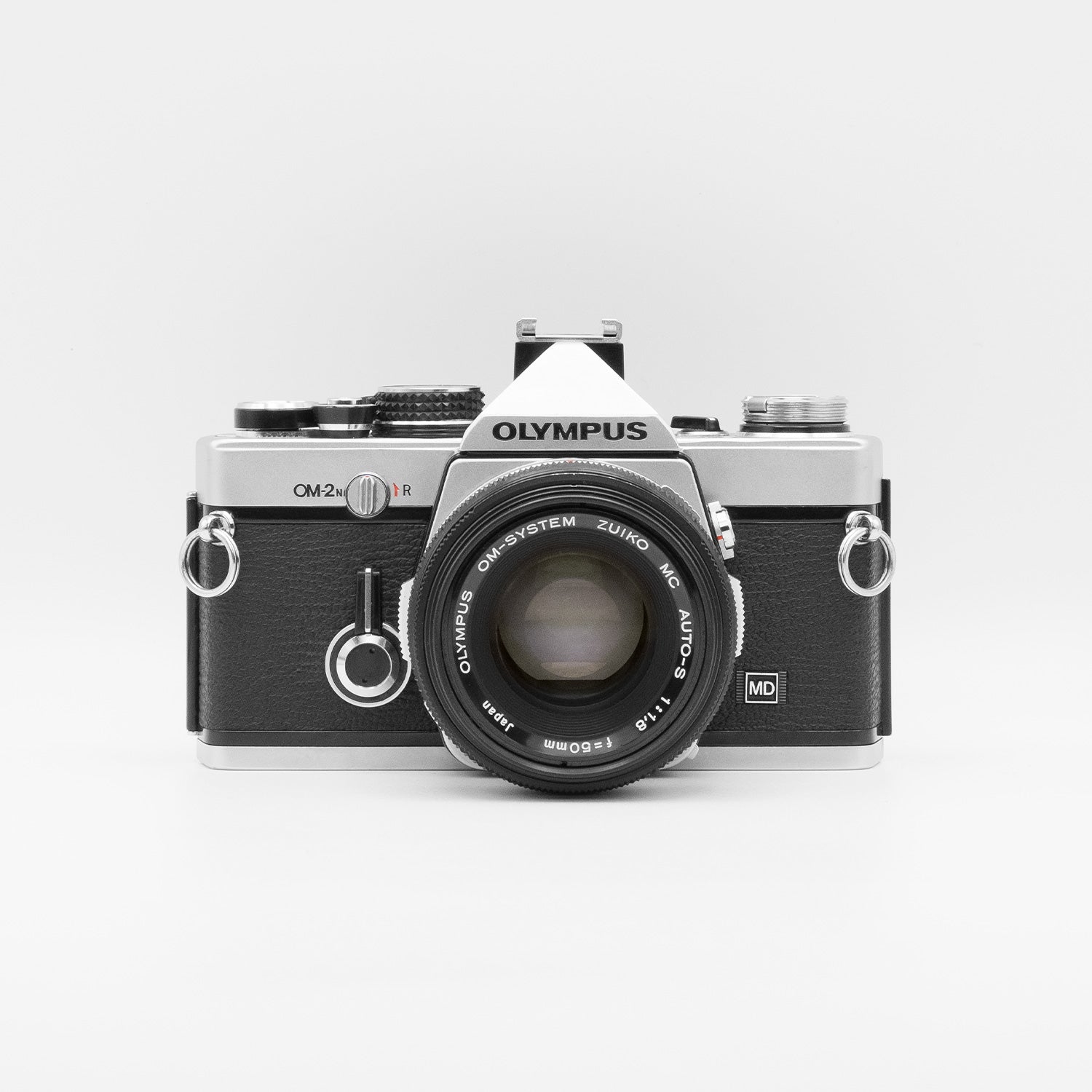 Olympus OM2n with Zuiko 50mm f1.8 front view