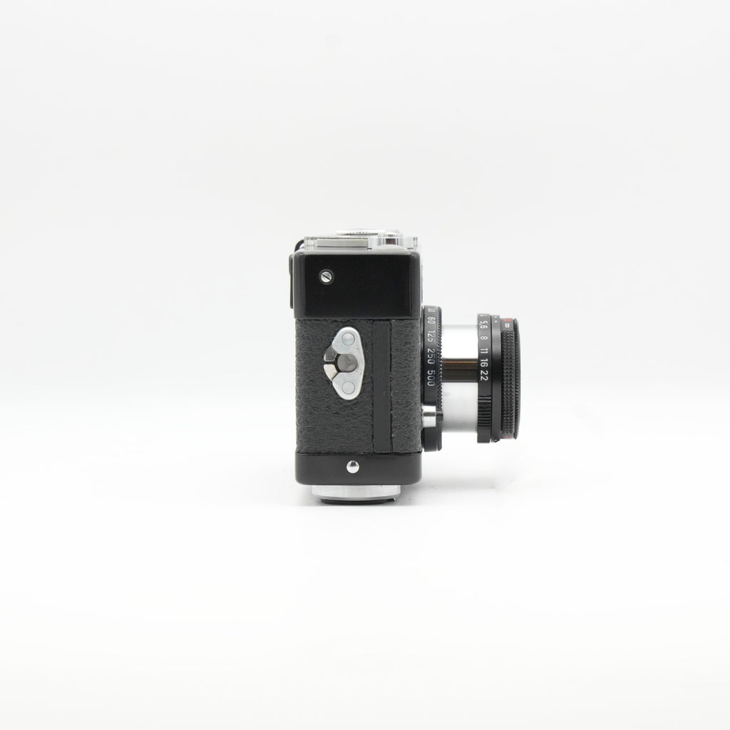 Rollei B35 35mm film camera, side