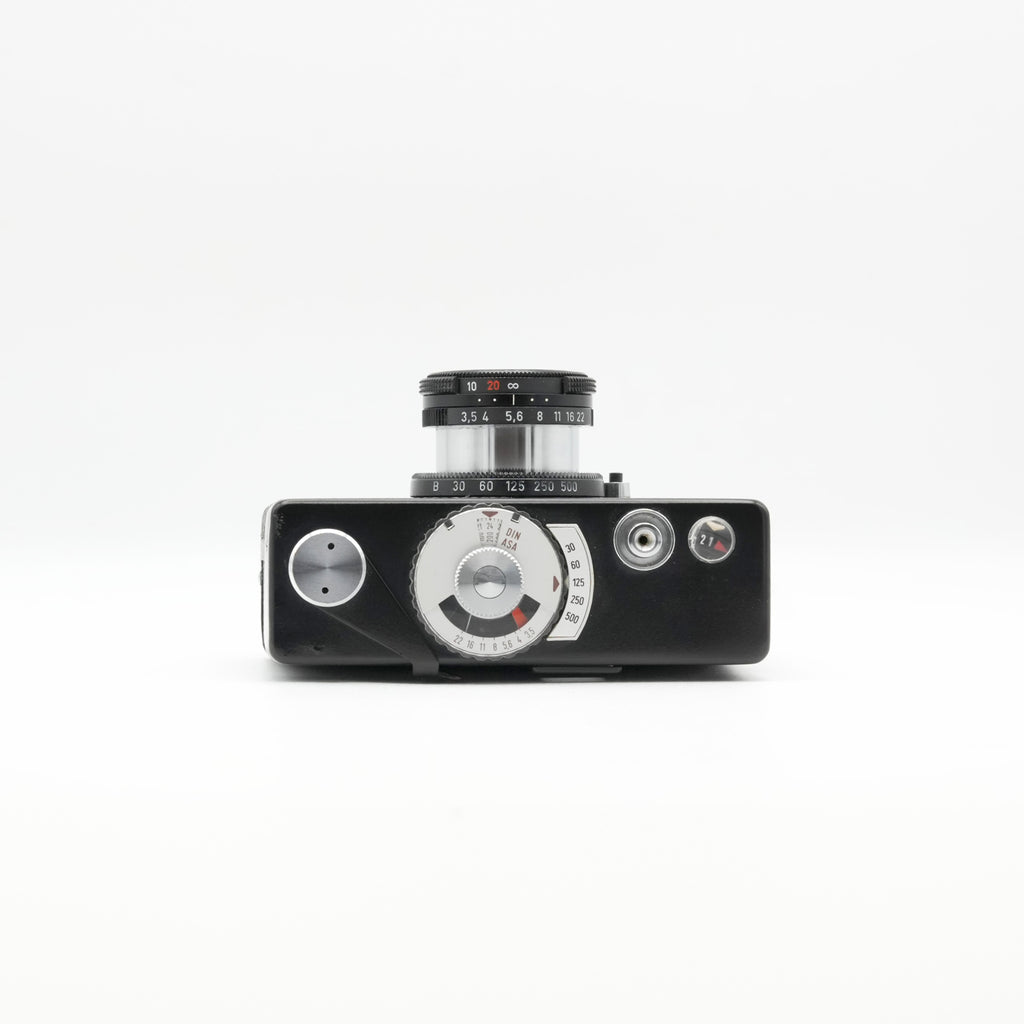Rollei B35 35mm film camera, top
