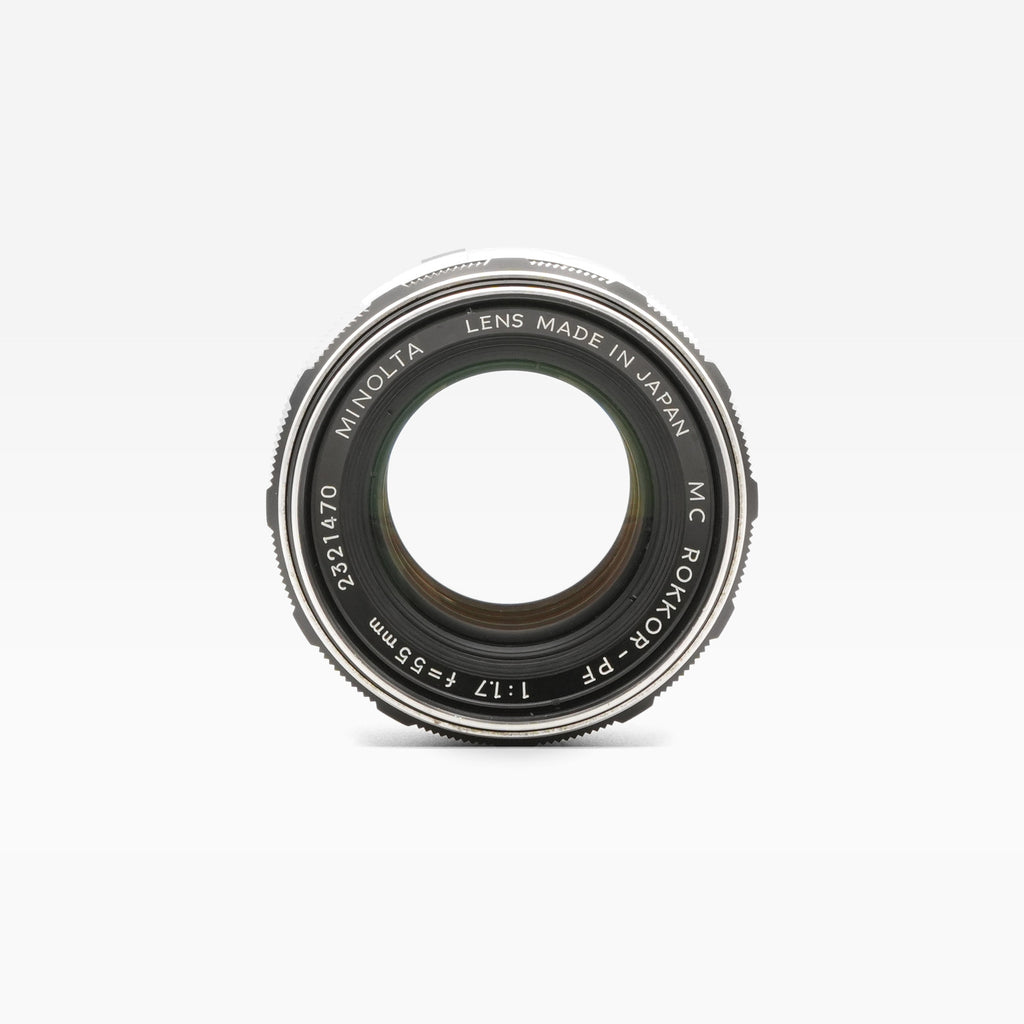 Minolta MC Rokkor-PF 55mm f1.7, front